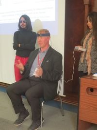 Demonstrating transcranial direct current stimulation of the brain