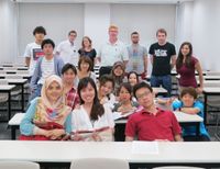 Japanese and international students at Chuo University, Tokyo